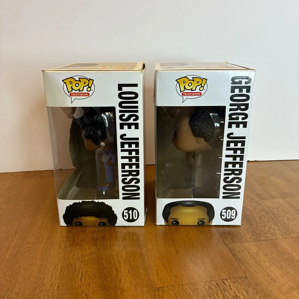 Funko Pop! The Jeffersons George & Louise Jefferson Vinyl Figures 509 & 510 TV